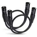 NANYI 1 PCS Microphone Cable, 3-pin XLR Male-to-Male Microphone Cable, DMX Cable Connection, Oxygen-Free Copper, 1.6 feet