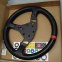 Replace 13 inch lightweight Suede/Leather Steering Wheel Panel For Logitech RS RS50 Base Wheel Hub;For Logitech RS System Bundle Gaming Racing Wheel (For Logitech RS G PRO With Full Leather)