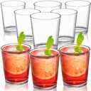 Noamus 9 Pack Plastic Drinking Glasses, 12 Oz Unbreakable Acrylic Water Tumblers, Reusable Shatter-Proof Clear Glasses, Whiskey Drinkware Cups Set for Party Kitchen, Iced Water Tea Coffee