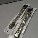 2 x Reflective Dog Collar, Cute Christmas Style Dog Collar for Small Dogs, Soft Nylon Puppy Collar for Boy and Girl Female Dog, Adjustable Heavy-Duty Pet Collars with Quick Release Buckle, Green (S (Neck 10-16", Width 3/4"))