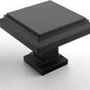 Asidrama 10 Pack Matte Black Kitchen Cabinet Knobs Drawer Cabinet Hardware Zinc Knobs for Dresser Drawers