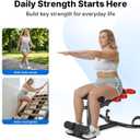 MERACH Upgrade Deep Squat Machine for Overweight, Dual Spring Assist& 350LB Weight Capacity, Glute Trainer Machine, Easy Setup & Leg Home Workout Machine