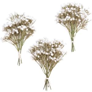 Ling's Moment Artificial Baby's Breath, 18pcs Gypsophila Greenery Spray White Flowers for Wedding Bouquet/Centerpieces/boutonnieres/Corsage and Floral Arrangements