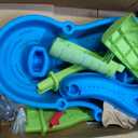 Step2 Rain Showers Splash Pond Water Table, Kids Water and Sand Activity Sensory Playset, Summer Outdoor Toys, 13 Piece Water Toy Accessories, For Toddlers 1.5+ Years Old, Blue & Green, 39 X 24 X 32