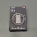 MOES 2nd Generation Zigbee Smart Switches, No Neutral Wire, Require MOES Zigbee Hub Inteligente Single Pole Light Switch, Compatible with Alexa Google Assistant, Support Tuya Smart Life (1 Gang Switch)