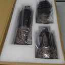 Creative Scents Dublin Brown Vases - Set of 3 Vases - Table Centerpieces for Dining Room, Kitchen Dcor, Home Decor for Your Living Room, Dining Room, Bedroom, Office, Entry Table or Shelf Decor