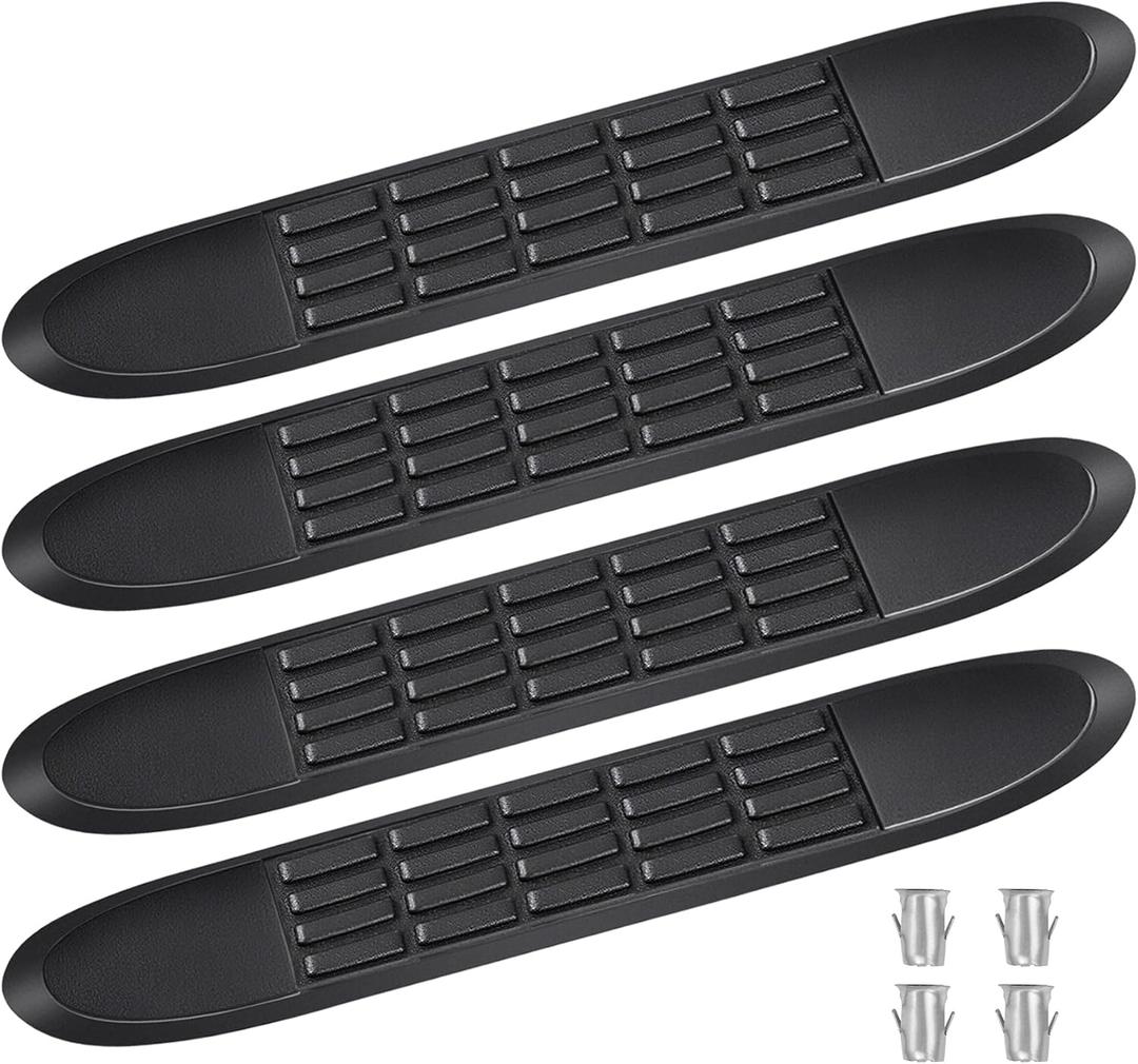 Nerf Bar Replacement Pads Kit for Platinum 3 Nerf Bars 20" Pad with 4 Holes, 19.8" X 3.2"(18.6" Outer Hole Spacing) Durable Non-Slip Running Boards Replacement PadsVerify Tube Size & Hole Spacing