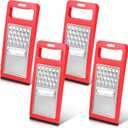 LemonRoad 4 Pcs Graters for Kitchen Gifts Stainless Steel Handheld Cheese Grater Set Cooking Utensils Supplies Kitchen Vegetable Cheese Chocolate Shredder for Neighbor Women Home Supplies