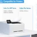 206X Toner Cartridges 4 Pack High Yield: MFP M283fdw M283cdw M255dw 206A 206 Set Compatible Replacement for HP 206X for HP Color LaserJet Pro MFP M283fdw M283cdw M283 Printer Ink (with Chip -B/C/Y/M)