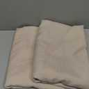 Fitable Faux Linen Beige Table Clothes 60 x 84 Inch - 2 Pack Neutral Tablecloths for Rectangle Tables, Faux Burlap Table Covers for Kitchen Dining, Wedding, Party, Farmhouse, Outdoor Picnic