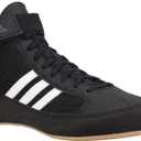 adidas Men's HVC Wrestling Shoes (6.5, Black/White)