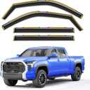in-Channel Window Rain Guards Fit for Toyota Tundra 2022 2023 2024 2025 2026 CrewMax, Extra Durable Visors Vent Visors Window Deflector Vent Shades Truck Car Accessories -4 pcs