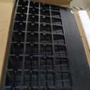 VEVOR 4" Rise Rubber Threshold Ramp, 3 Channels Cord Cover Door Ramp, No-Slip Surface, 2200 Lbs Load Capacity Rubber Ramp for for Home Doorways Driveways Curb Home Steps, 41.8" L x 24" W x 4" H, 65lbs