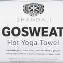 Shandali GoSweat Non-Slip Hot Yoga Towel with Super-Absorbent Soft Suede Microfiber in Many Colors, for Bikram Pilates and Yoga Mats. (72.00" x 26.50", Placid Blue)