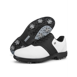 Spikes Golf Shoes Men Professional Golf Shoes Waterproof Walking Footwears for Golfers Outdoor Gym Sneakers 10