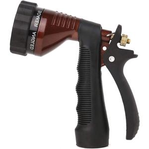 GREEN MOUNT Water Hose Nozzle Spray Nozzle, Metal Garden Hose Nozzle with Adjustable Spray Patterns, Perfect for Watering Plants, Washing Cars (Bronze)