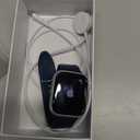 Apple Watch Series 9 [GPS 45mm] Silver Aluminum Case with Storm Blue Sport Band S/M 