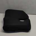 Cushion Lab Patented Pressure Relief Seat Cushion for Long Sitting Hours on Office & Home Chair - Extra-Dense Memory Foam for Soft Support. Car Pad for Hip, Tailbone, Coccyx, Sciatica - Black