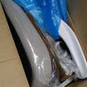 Hbada Office Desk Chair with Flip-Up Armrests and Saddle Cushion, Ergonomic Office Chair with S-Shaped Backrest, Swivel, Mesh, Grey