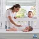 Beautyrest Silver Slumber Nights Dual Sided 2-Stage Crib Mattress and Toddler Mattress - GREENGUARD Gold Waterproof - Plant Based Soy Foam Core, Grey