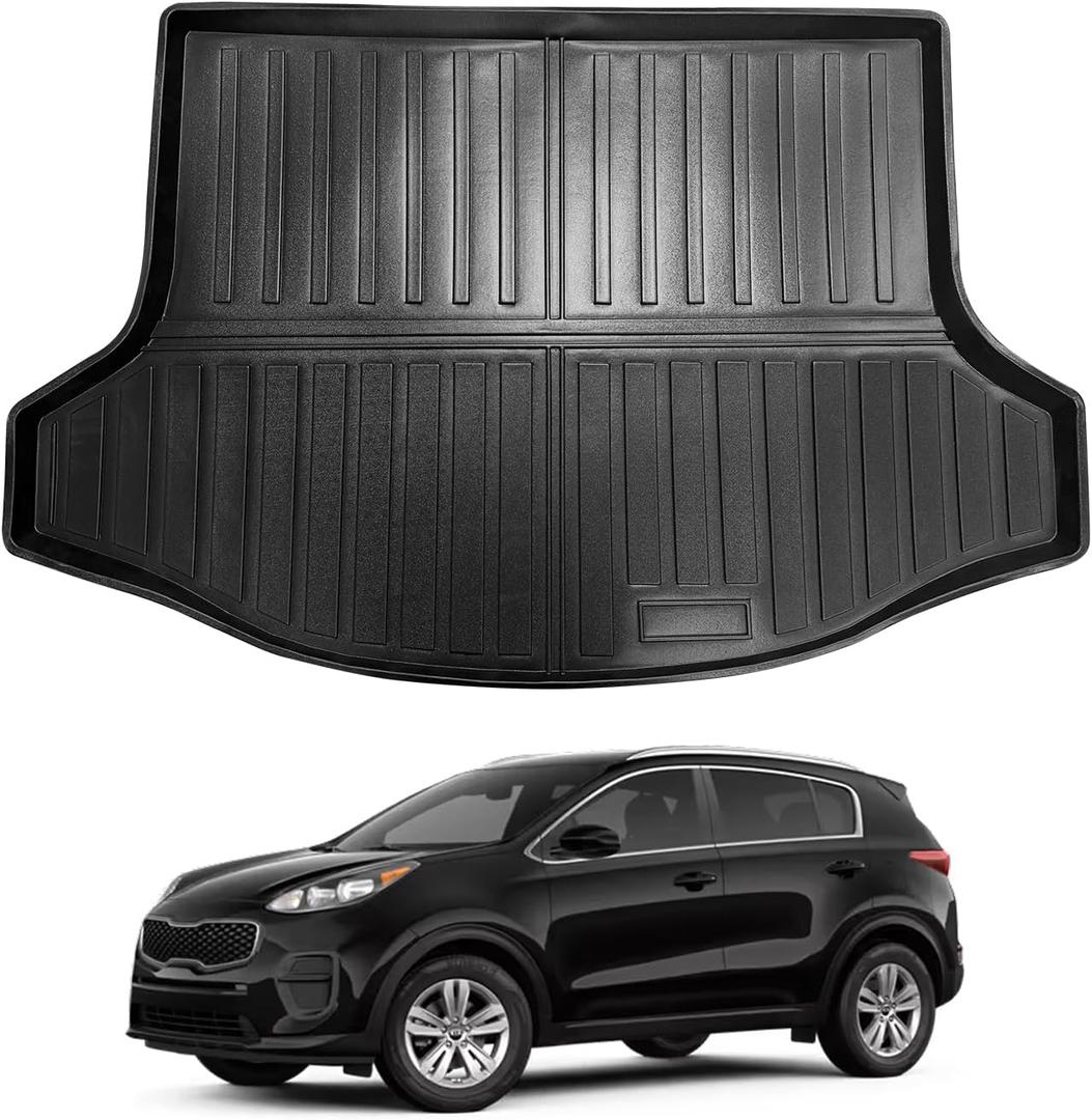 Vanseno Cargo Liner for Kia Sportage 2010-2017 Trunk Mat Cargo Mat All Weather TPE Rubber Protection Mat for 2010 2012 2013 2014 2015 2016 2017 Kia Sportage Accessories