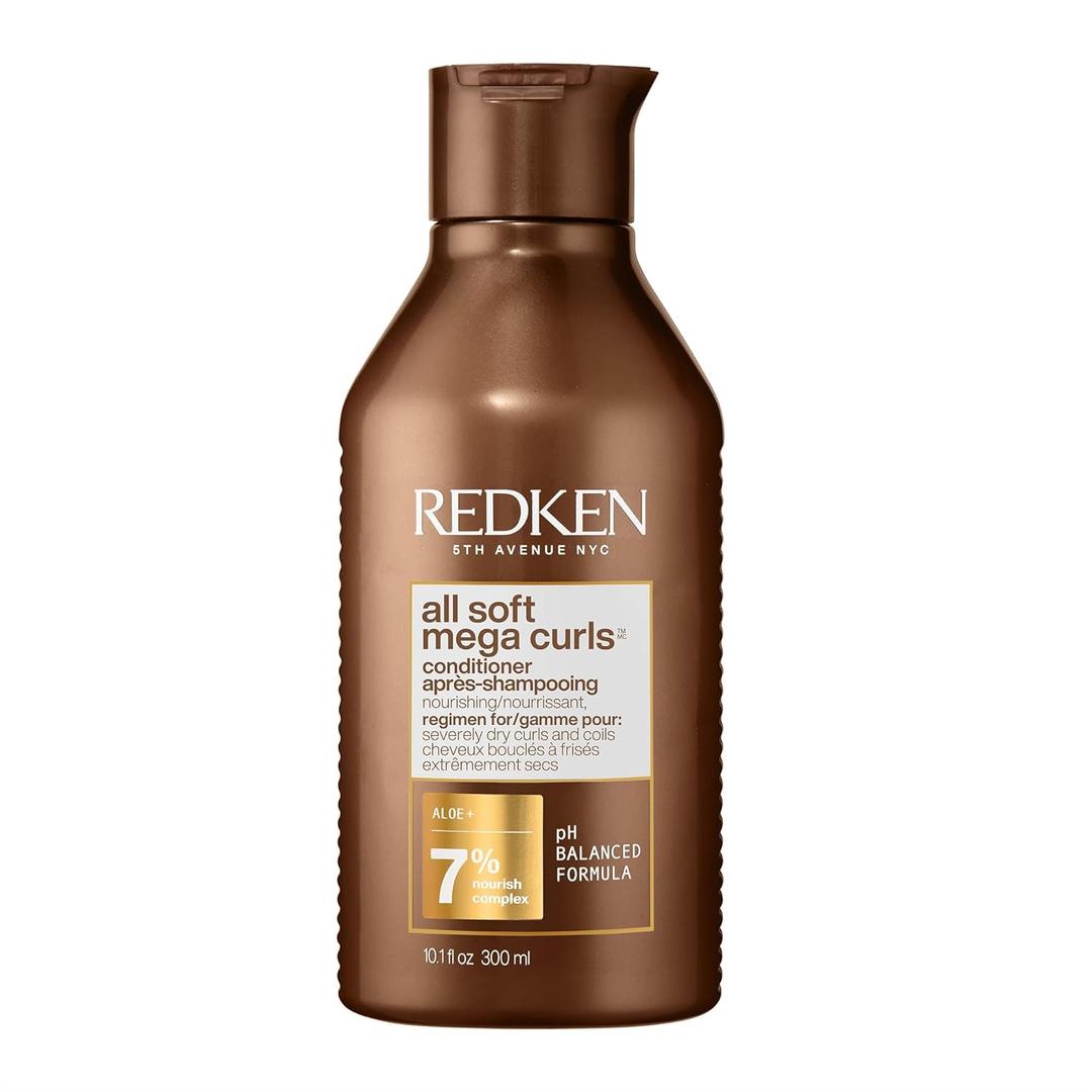 Redken All Soft Mega Curls Conditioner For Extremely Dry Curly & Coily Hair - Nourishes & Softens Severely Dry Hair (10.1 Fl Oz (Pack of 1)