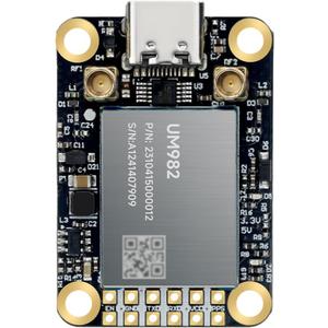 MJ GPS RTK Module, Centimeter-Level high-Precision Tracker, All-Constellation(GPS/BDS/GLONASS/Galileo/QZSS) GNSS Receiver, Real-time Positioning of Vehicles and GPS surveys (MJRTK-UM982)