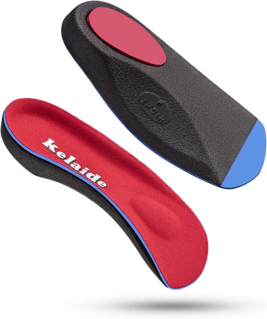 Plantar Fasciitis Arch Support Insoles 3/ 4 Orthotics Inserts Relieve Flat Feet, High Arch, Heel Spur, Foot Pain (Men 5-6 | Women 6-7)