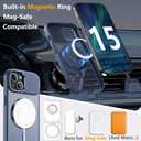 Innaght Magnetic for iPhone 15 Case with Stand,Compatible with MagSafe,Rugged,Heavy Duty,Protective case Kickstand,[Built-in Invisible Stand],Blue