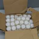 flamecan (Set of 48) Votive Candles, Unscented White Wax, for Wedding, Birthday, Party, Spa, Holiday, Home Decoration (15 Hour Burn Time)