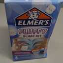 Elmers Fluffy Slime Kit, Includes Translucent Color Glue, Glitter Glue, Fluffy Slime Activator, 4 Count - Perfect for Birthday Parties, Gift Idea, Kids Activity