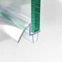 36" Shower Door Bottom Seal Strip for 3/8" (10mm) Glass – Ultra Clear Polycarbonate Shower Door Sweep, Single Pack