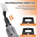Reciprocating Sander, Variable Speed and USB Charging with LED Light, Pen Sander With 6pcs Sanding Head, Fit for Sanding, Polishing, Finishing, DIY Crafts (Grey)