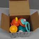 iPlay, iLearn Baby First Gym Rattle Set, Infant Dumbbell Weights Teething Rattles 3-6-12 Month, Newborn Workout Sensory Stroller Toy, Babies Birthday Shower Gift 5 7 8 9 10 Month Toddler Boy Girl-7PCS