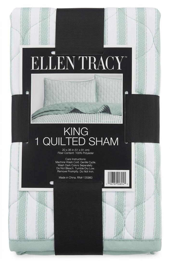 2 x Ellen Tracy King 1 Quilted Sham