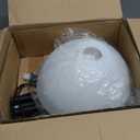 PESRAE Floor Lamp, Remote Control with Stpeless Color Temperatures and Brightness, Torchiere lamp for Bedroom, Living Room, Bulb Included (Matte Black)