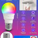 ILC RGB LED Light Bulb, Color Changing 40W Equivalent, 5700K Daylight White, 450LM 5W E26 Screw Base RGBW, Mood Light Bulb - 12 Color Choices - Timing Infrared Remote Control Included (4 Pack)