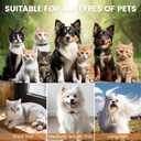 Dog Grooming Vacuum and Kit, Clipper Nail Trimmer Grinder, 2.5L Dust Cup 7 Grooming Tools 11000Pa Pet Vacuum for Shedding Grooming, Dog Hair Vacuum, Home Cleaning, PG50 Plus (Gray)