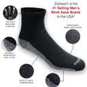 Dickies Men's Dri-tech Original Moisture Control Crew Socks Multipack, Black (6 Pairs), Shoe Size: 6-12, Pack of 6