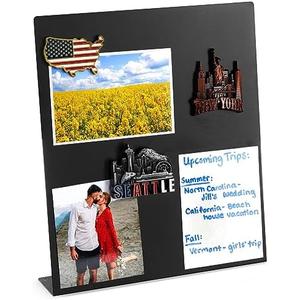 Large Magnetic Metal Board for Magnets - Tabletop Memo Display Easel Stand for Home, Office, School (Black, 12.6 in) Large Magnetic Metal Board for Magnets - Tabletop Memo Display Easel Stand for Home, Office, School (Black, 12.6 in)