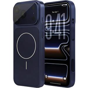 chubbycable ChubbyArmor Cosmic - Magnetic Frosted Shockproof Protective Phone Case for iPhone 17 Pro Max,Blue