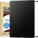 [2 Pack Matte Glass Screen Protector for iPad 10.2 inch(2021/2020/2019 Model, 9th/8th/7th Generation) Anti-Glare Anti-Fingerprint Tempered Glass Film with Alignment Frame (iPad 10.2")