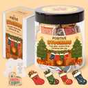 2 x Positive Stocking Jar  60 Funny Emotional Support Jar- Christmas Gifts for Teens, Women, Men, Coworkers, Teachers, Sisters, Friends  Christmas Stocking Stuffer for Teen Girls, Boys, Women