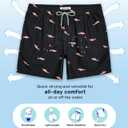 maamgic Mens Swim Trunks 5 Inch with Mesh Lining, Quick Dry Mens Bathing Suit, Swim Shorts for Swimming and Beach (S)