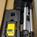 PREXISO 360 Laser Level with Tripod, 100Ft Self Leveling Cross Line Laser- Green Horizontal Line for Construction, Floor Tile, Renovation with Target Plate, Green Glasses, Carry Bag, 4 AA Batteries