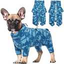 ROZKITCH Dog Shark Outfit, Pet Windproof Warm Cold Weather Jacket Vest with Luminous Zipper, Jumpsuit Apparel Outfit Clothes for Small Medium Large Dog Shark L