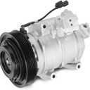 AC Compressor with Clutch with Clutch Compatible with Acura MDX 2007-2013, ZDX 2010-2013 & Honda Odyssey 2008-2017, Pilot 2008-2015, Ridgeline 2009-2014, w/One Plug