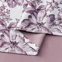 Purple Floral Curtains 72 Inches Long 2 Panels for Bedroom Girls Room Grommet Room Darkening Curtains Thermal Insulated Noise Reduction Romantic Lavender Flower Patterned Drapes Garden Nursery, 52x72