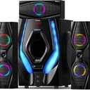 Bobtot Home Theater Systems Surround Sound Speakers - 1200 Watts 10 inch Subwoofer 5.1/2.1 Channel Audio Stereo System with ARC Optical Bluetooth Input for 4K TV Ultra HD AV DVD FM Radio USB