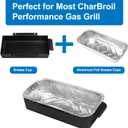 Uniflasy Catch Pan for CharBroil Performance 463331221 463365021 463448021 463655421 463347519 463347017 TRU Infrared Gas Grill with 9328812P06 Aluminum Liner, Replacement for CharBroil G416-0015-W1